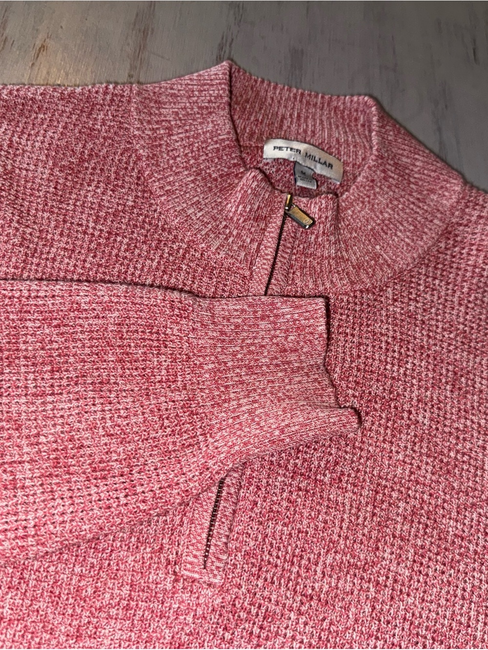 Peter Millar Crown Kitts Twisted Quarter Zip Sweater M Lyche
